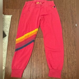 Aviator Nation Chevron Striped Sweatpants